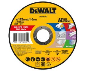 DEWALT ΔΙΣΚΟΣ ΚΟΠΗΣ ΔΟΜΙΚΩΝ ΥΛΙΚΩΝ 125MM DT20595-QZ