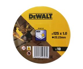 DEWALT ΔΙΣΚΟΣ ΚΟΠΗΣ INOX 125MM 10 ΤΕΜΑΧΙΩΝ DT3507-QZ