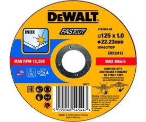 DEWALT ΔΙΣΚΟΙ ΥΨΗΛΩΝ ΕΠΙΔΟΣΕΩΝ 125 x 1mm ΙΝΟΧ DT43902-QZ
