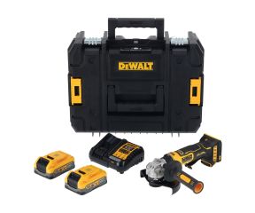 DEWALT ΓΩΝΙΑΚΟΣ ΤΡΟΧΟΣ 125MM 18V XR COMPACT (2x3.5Ah) DCG404S2T-QW