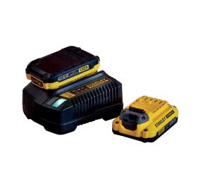 STANLEY ΣΕΤ V20 18V 2 ΜΠΑΤΑΡΙΕΣ 2Ah ΚΑΙ ΦΟΡΤΙΣΤΗΣ 2A FATMAX SFMCB12D2-QW