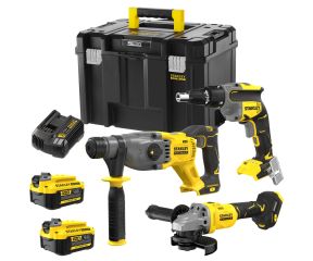 STANLEY ΓΩΝΙΑΚΟΣ ΤΡΟΧΟΣ, ΚΑΤΣΑΒΙΔΙ ΓΥΨΩΣΑΝΙΔΑΣ, SDS+ ΠΕΡΙΣΤΡΟΦΙΚΟ ΠΙΣΤΟΛΕΤΟ (2X4AH) SFMCK367M2T-QW