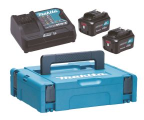 MAKITA ΣΕΤ 2 ΜΠΑΤΑΡΙΕΣ 12V/4.0Ah ΚΑΙ ΤΑΧΥΦΟΡΤΙΣΤΗΣ ΣΕ ΘΗΚΗ ΜΕΤΑΦΟΡΑΣ 197641-2