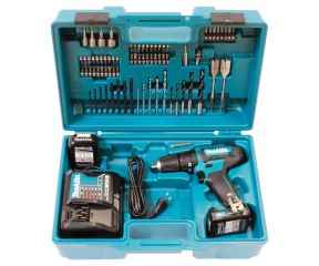 MAKITA ΚΡΟΥΣΤΙΚΟ ΔΡΑΠΑΝΟΚΑΤΣΑΒΙΔΟ 12Vmax 10 mm - 28 Nm + 74 ΕΞΑΡΤΗΜΑΤΑ HP333DSAX1