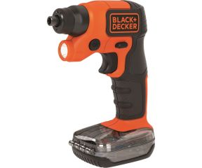BLACK & DECKER ΕΠΑΝΑΦΟΡΤΙΖΟΜΕΝΟ ΚΑΤΣΑΒΙΔΙ ΜΕ ΕΝΣΩΜΑΤΩΜΕΝΟ ΦΑΚΟ 3.6V BDCSFS30C-QW