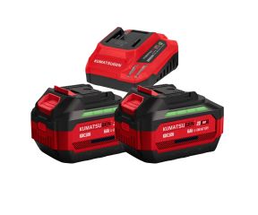 KUMATSUGEN ΜΠΑΤΑΡΙΕΣ 2X6.0AH & ΦΟΡΤΙΣΤΗΣ 4Α KDC966 STARTER KIT 20VGENIUS 083634