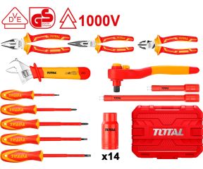 TOTAL ΚΑΣΕΤΙΝΑ ΕΡΓΑΛΕΙΩΝ ΧΕΙΡΟΣ 1000V VDE 26ΤΕΜ THKITH2601