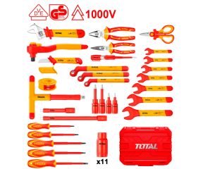 TOTAL ΚΑΣΕΤΙΝΑ ΕΡΓΑΛΕΙΩΝ ΧΕΙΡΟΣ 1000V VDE 41ΤΕΜ THKITH4101