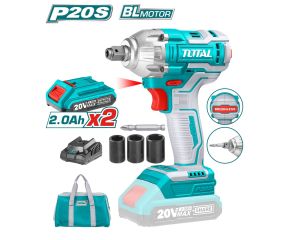 TOTAL 2 σε 1 ΜΠΟΥΛΟΝΟΚΛΕΙΔΟ & ΚΑΤΣΑΒΙΔΙ ΜΠΑΤ. Li-ion 20V / 2Ah / 2 ΜΠΑΤΑΡΙΕΣ TIWLI20208