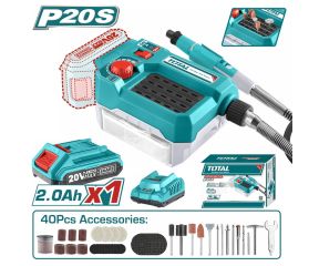 TOTAL ΠΟΛΥΕΡΓΑΛΕΙΟ ΜΟΝΤΕΛΙΣΜΟΥ ΜΠΑΤ. Li-ion 20V / 2Ah / 1 ΜΠΑΤΑΡΙΑ TMGLI20011