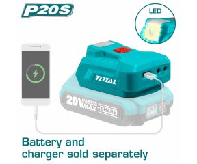 TOTAL ΦΟΡΤΙΣΤΗΣ USB-A 20V Li-Ion Powerbank SOLO TUCLI2022