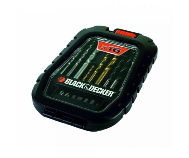 BLACK AND DECKER ΣΕΤ 16 ΤΕΜ  ΜΕ ΜΥΤΕΣ & ΤΡΥΠΑΝΙΑ ΤΙΤΑΝΙΟΥ + ΚΑΣΕΤΙΝΑ A7186-XJ