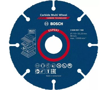 BOSCH ΔΙΣΚΟΣ ΚΟΠΗΣ MULTI WHEEL ΓΙΑ ΞΥΛΟ Ø115 2608901188