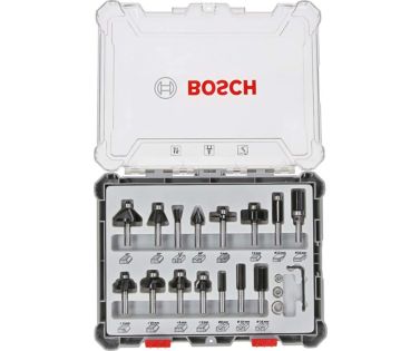 BOSCH ΣΕΤ ΦΡΕΖΕΣ ΓΙΑ ΡΟΥΤΕΡ 6MM - 15 ΤΕΜΑΧΙΩΝ 2607017471