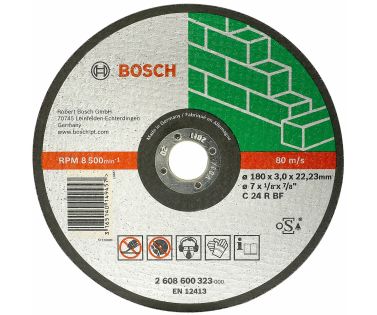 BOSCH ΔΙΣΚΟΣ ΚΟΠΗΣ ΓΙΑ ΠΕΤΡΑ 180MM 2608600323