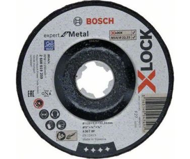BOSCH ΔΙΣΚΟΣ ΛΕΙΑΝΣΗΣ X-LOCK EXPERT FOR METAL 125X6.0MM 2608619259