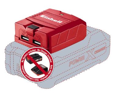 EINHELL ΑΝΤΑΠΤΟΡΑΣ USB ΜΠΑΤΑΡΙΑΣ TE-CL 18 Li USB (Solo) 4514120