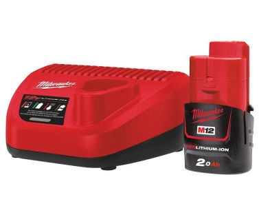 MILWAUKEE ΜΠΑΤΑΡΙΑ 12V 2.0 AH ΦΟΡΤΙΣΤΗΣ C12 C M12™ NRG-201 4933451900