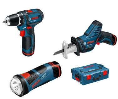BOSCH ΣΕΤ GSR 10,8 V-LI-2+ GSR 10,8 V-LI-2 + GLI 10,8 V-LI (2X1,3AH) 0615990CW0