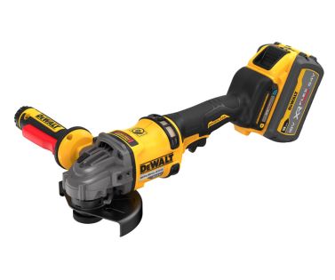 DEWALT ΤΡΟΧΟΣ ΜΕ ΔΙΑΚΟΠΤΗ ΠΛΕΥΡΙΚΗΣ ΛΑΒΗΣ 54V XR 125mm FLEXVOLT (1x9Ah) DCG418SHDX2-QW