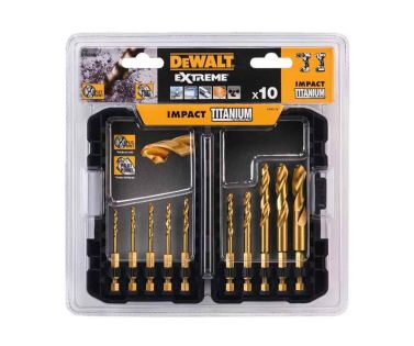 DEWALT ΤΡΥΠΑΝΙΑ ΤΙΤΑΝΙΟΥ ΣΕ ΜΙΚΡΗ TOYGHCASE ΚΑΣΕΤΙΝΑ 10 ΤΕΜ IMPACT DT50050-QZ