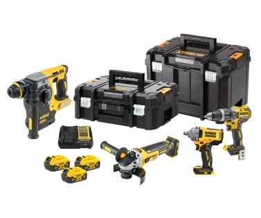 DEWALT  SET 4 ΕΡΓΑΛΕΙΩΝ ΜΠΑΤΑΡΙΑΣ 18V DCK428P3T-QW 